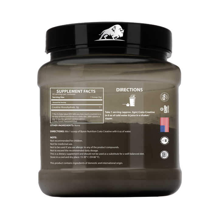 Crato Creatine Monohydrate - 100% Micronized